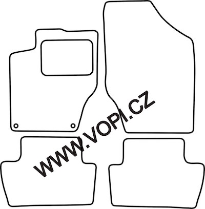 Autokoberce Citroen C4 / DS4 11/2010 - Perfectfit (857)